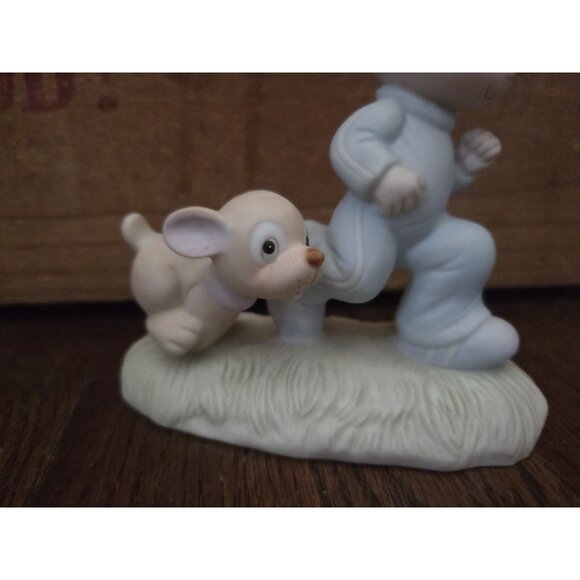 Vtg Precious Moments Porcelain Figurine-God’s Speed NO BOX - Picture 2 of 10
